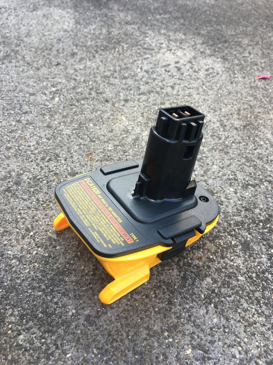 Dewalt 18v slide on to post style battery convertor adaptor XR