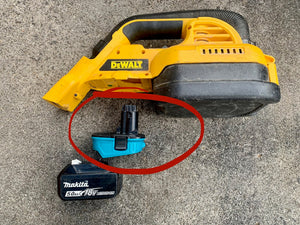 Makita 18v slide on to Dewalt post style battery convertor