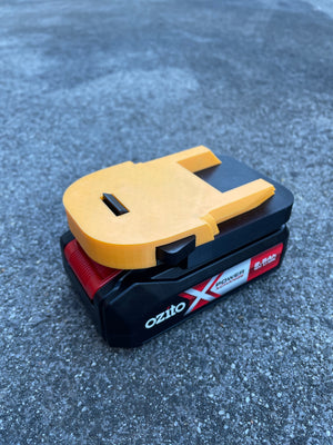 Ozito 18v battery adaptor to AEG tools