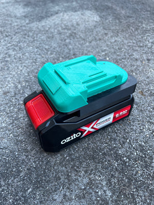 Ozito 18v battery adaptor to Makita 18v tools